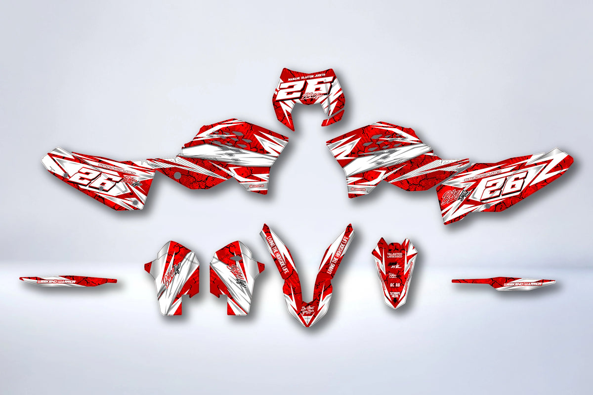 Kit grafiche KTM EXC EXC-F SX SX-F 2007-2011 - BLOOD