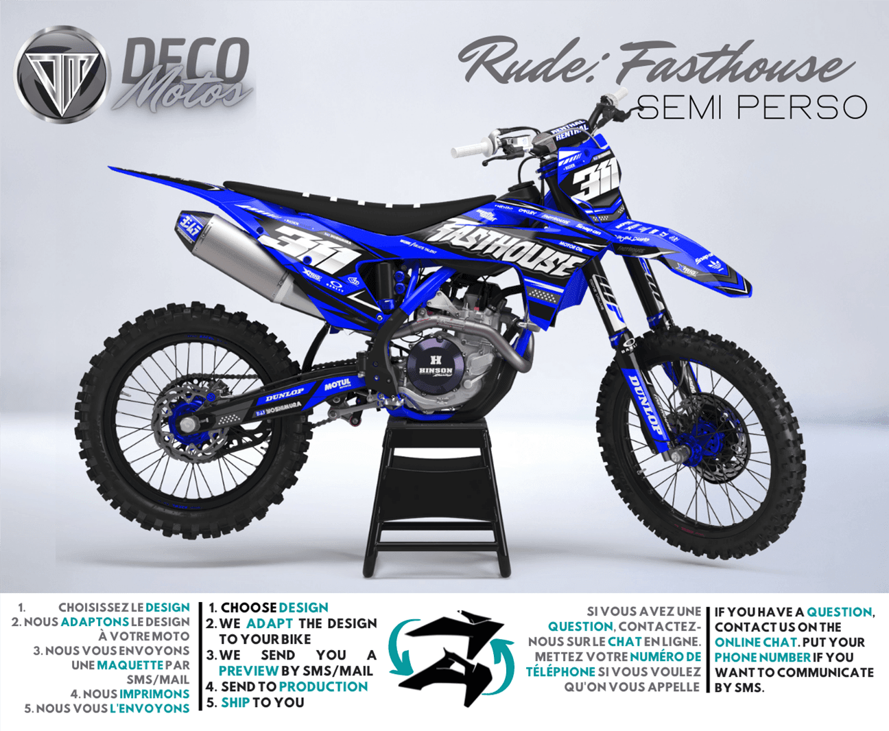 Fasthouse - Kit de decoración semi-personalizado