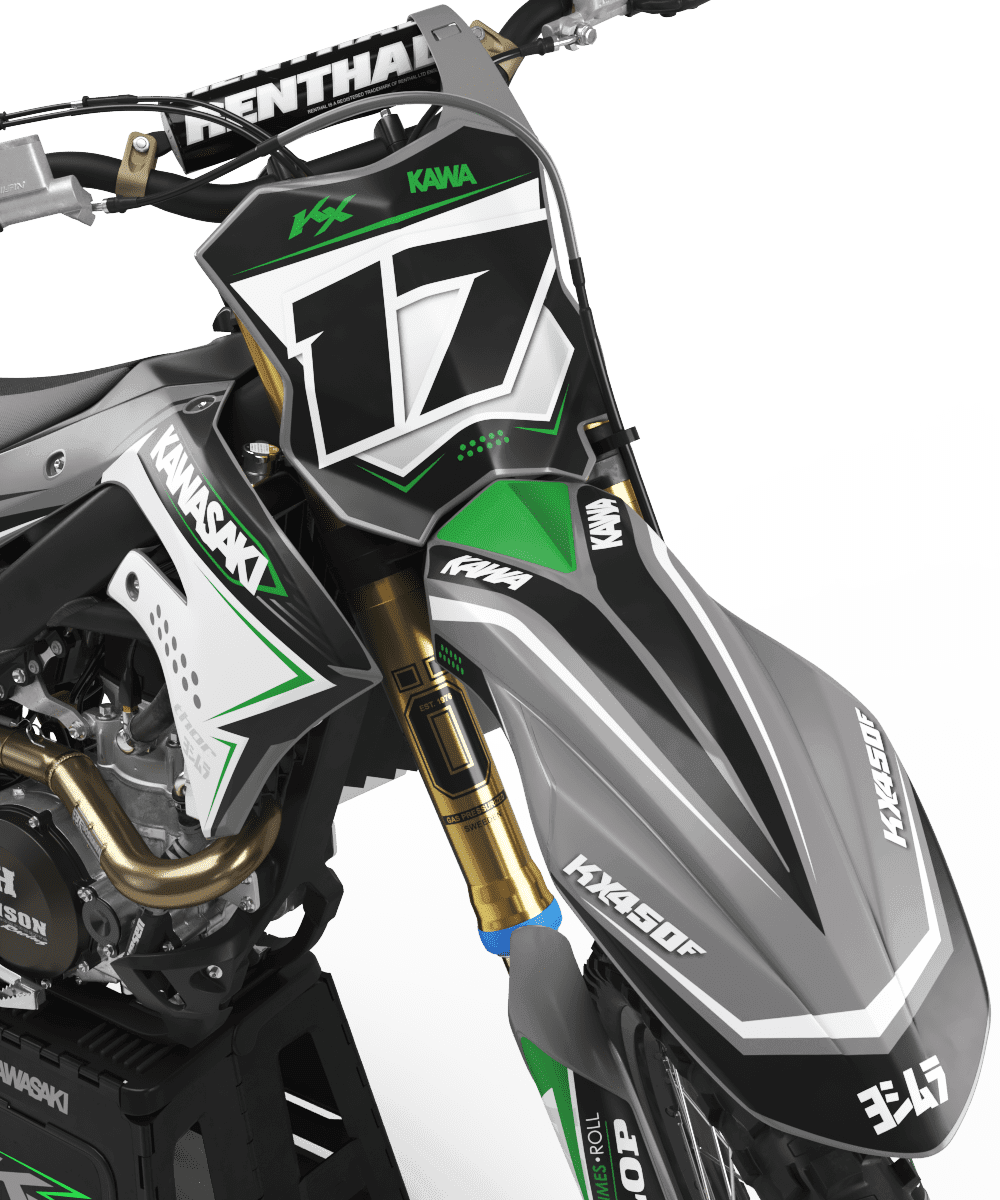 Kit Déco Kawasaki KXF 250 2021-2024 & KXF 450 2019-2023 - Vortex