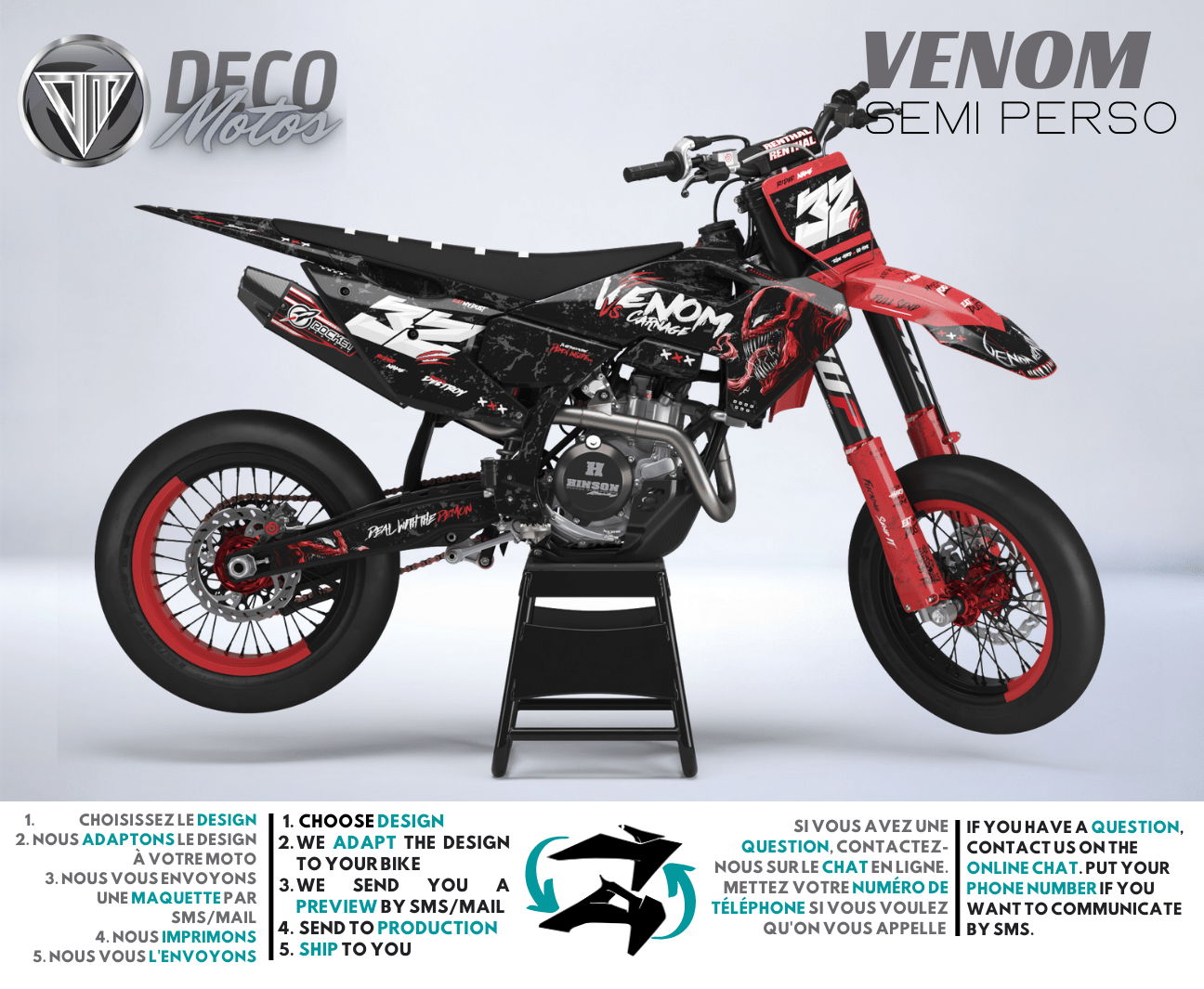 "Venom" Kit Déco SemiPersonnalisé