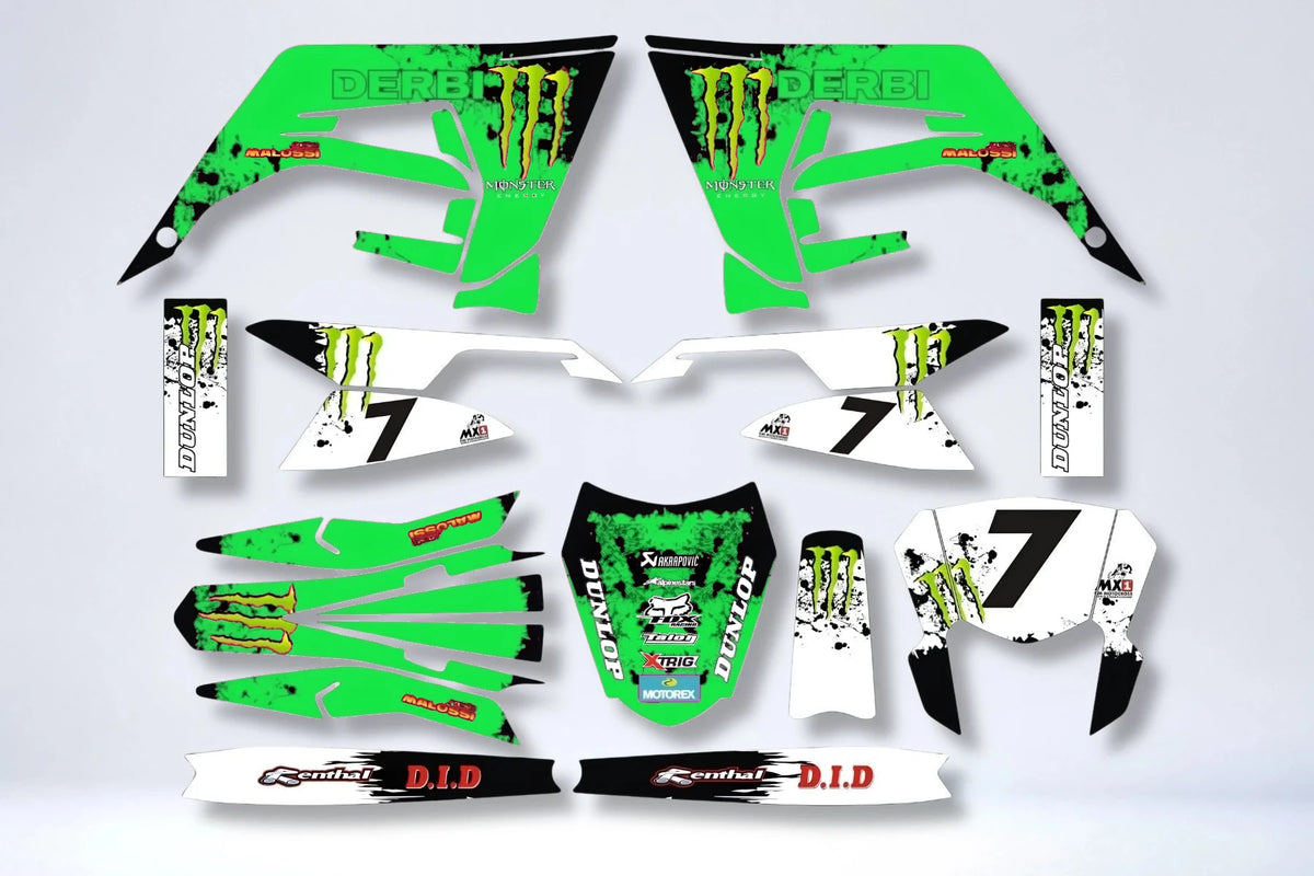 Kit Déco DERBI X-TREME / RACING 2018-2024 - PINK MONSTER