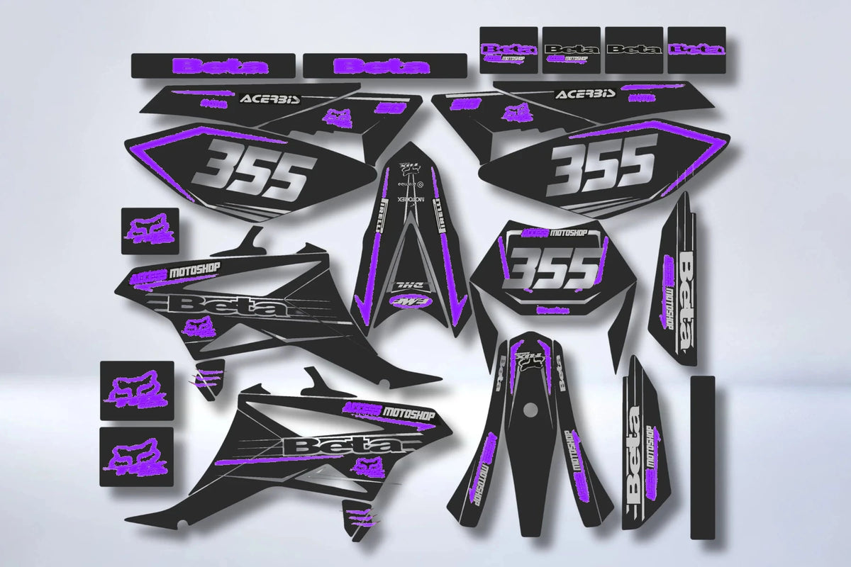 Kit Déco BETA 50 RR 2011-2020 - FACTORY RED GREY
