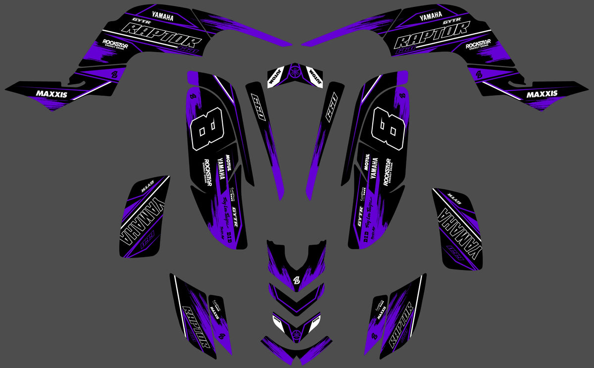 Dekor-Kit Yamaha YFM 660 RAPTOR - SOLVYX