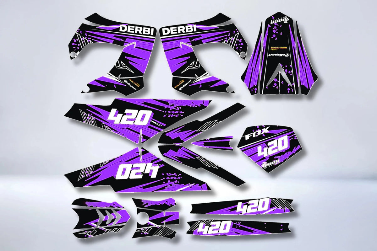 Dekor-Kit DERBI Verkleidungen Victoria Bull Tun'R - ROSA