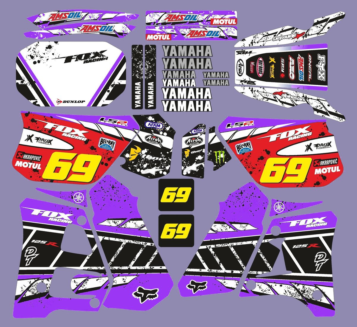 Kit Déco Yamaha DTR 125 1992-2003 FOX