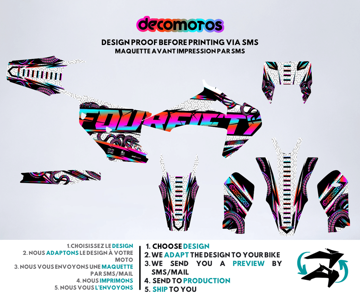 White FourFifty by @sumonico_official - Kit Déco Semi-Personnalisé