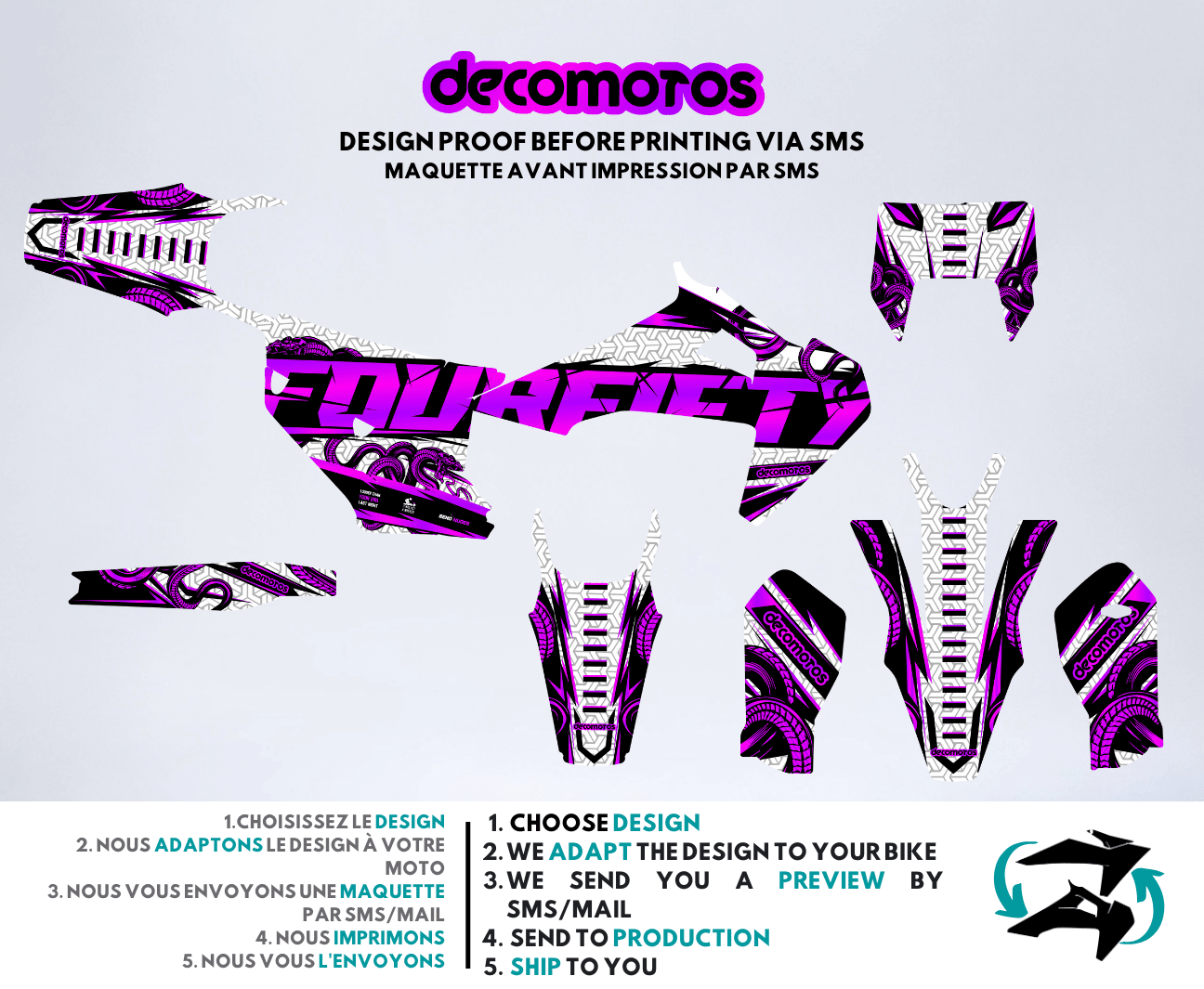 White FourFifty by @sumonico_official - Semi-Custom Deco Kit