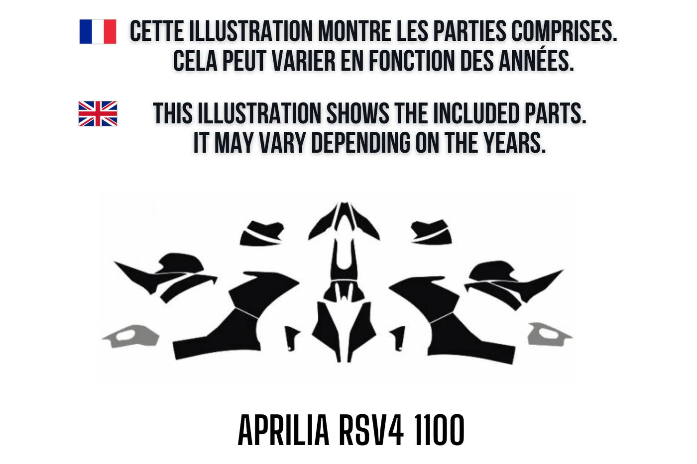 APRILIA RSV4 1100 graphics kit 100% custom