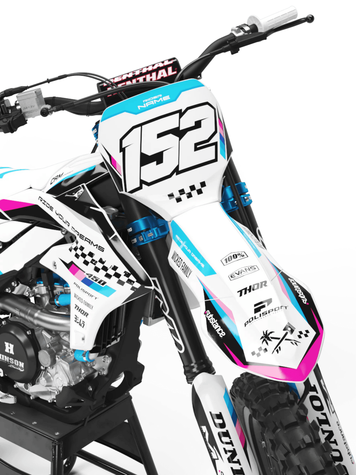 Ópalo - Kit de decoración YAMAHA YZ/YZF/WR/WRF/TTR/DTR/DTX/XT660