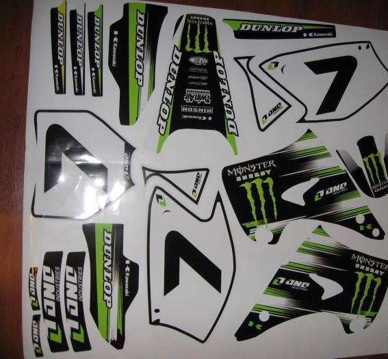 Kawasaki KX 125-250 2003-2012 Monster Deco Kit