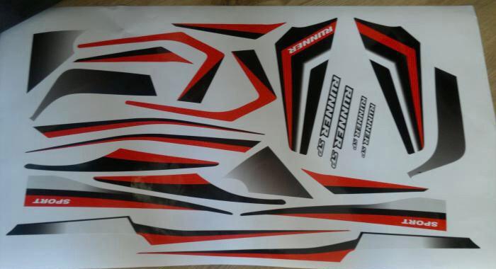 Kit de decoración GILERA RUNNER ROJO NEGRO