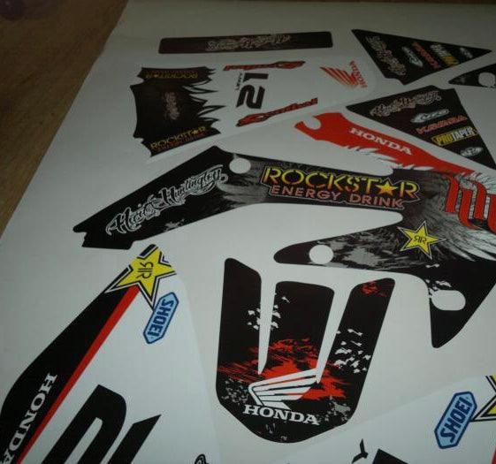 Kit déco HONDA CRF 250 2004-2009 ROCKSTAR