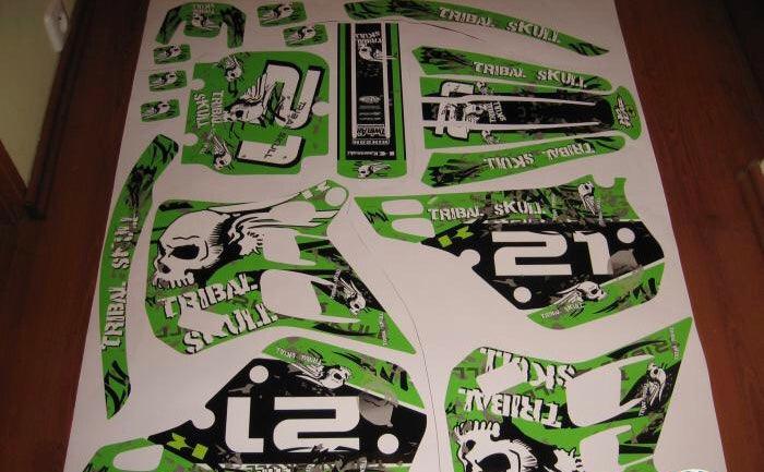 Kit Deco KAWASAKI KX 125 1990-1991 TRIBAL SKUNK