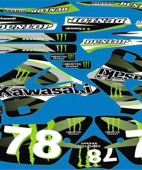 Kit Deco KAWASAKI KX 125-250 1994-1998 MONSTER #2