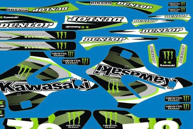Kit Deco KAWASAKI KX 125-250 1994-1998 MONSTER #2