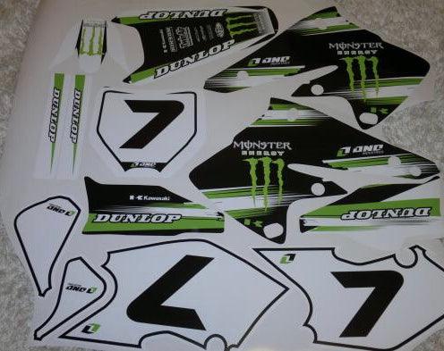 Kit Decoração MONSTER 1 - KAWASAKI KXF 250 2004-2005