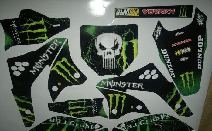 Kit Decoração KAWASAKI KXF 450 2006-2008 MONSTER #1