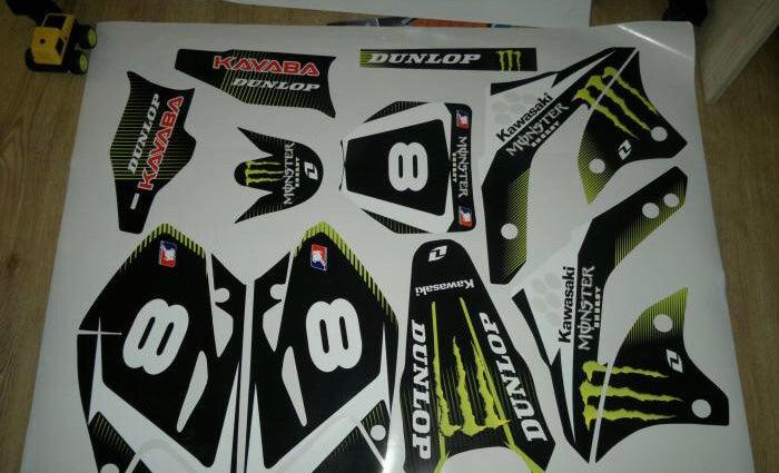 Dekorationskit KAWASAKI KXF 450 2006-2008 MONSTER #2