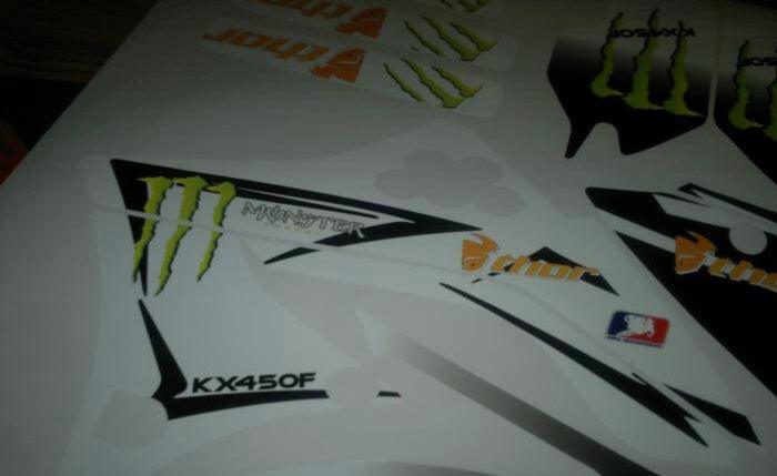 Dekorationskit KAWASAKI KXF 450 2009-2011 MONSTER
