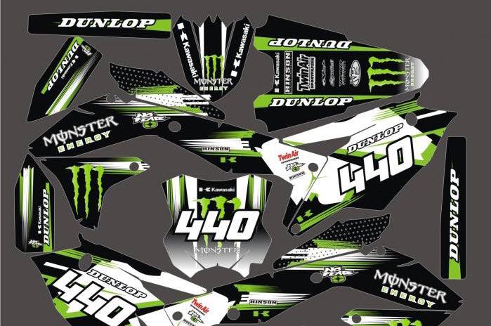 Kawasaki KXF 450 2016 Monster Deco Kit