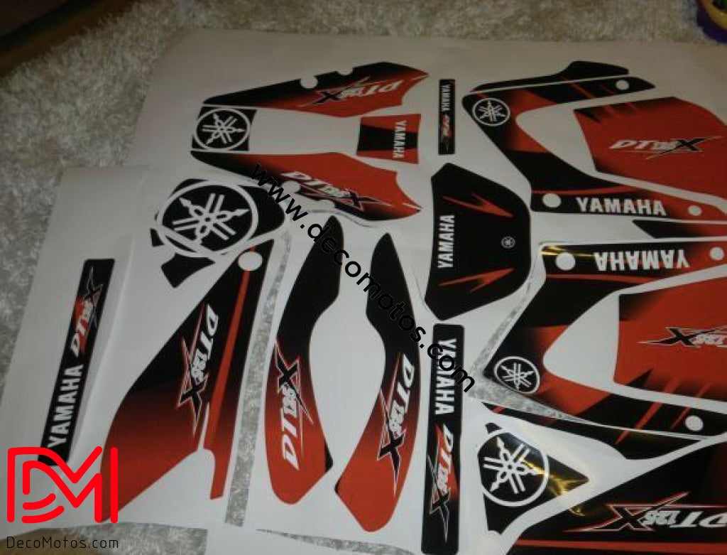 Kit Deco Yamaha Dtr Dtx 125 2004-2006 Red