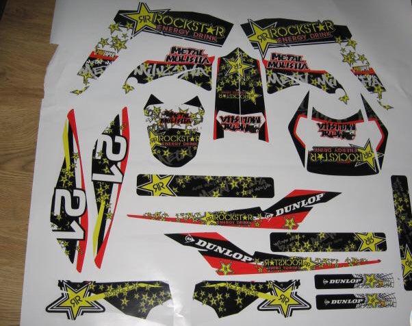 Kit de decoración ROCKSTAR - DERBI XTREME / RACING 2011-2017