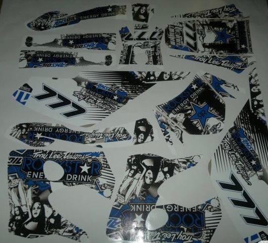 Kit de decoración DERBI XTREME 2003-2004 - ROCKSTAR AZUL