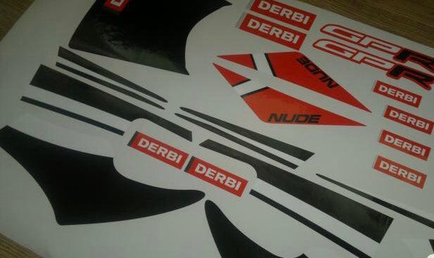 DERBI GPR NUDE Deco Kit - BLACK