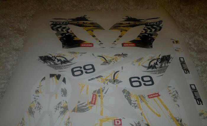 Kit Déco DERBI DRD RACING 2004-2009 - YELLOW