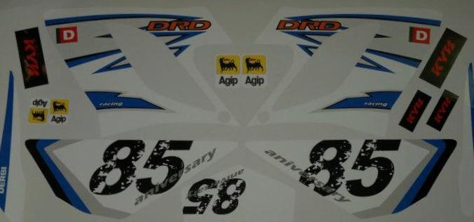 Kit Déco DERBI DRD RACING 2004-2009 - 85th ANNIVERSARY BLEU