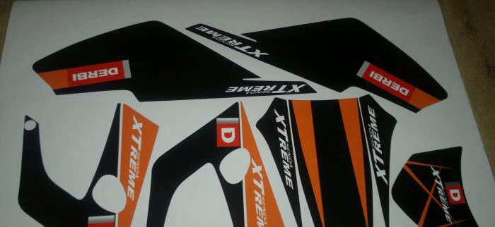 Dekorationskit DERBI XTREME 2003-2004 - ORANGE