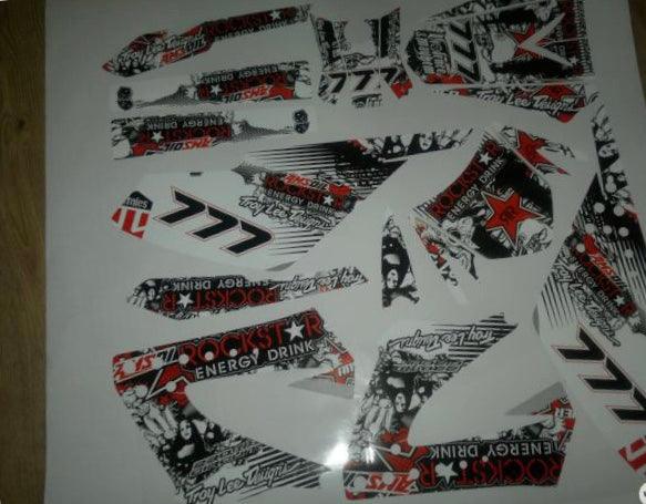 Kit Déco DERBI XTREME XRACE AVANT 2011 - ROCKSTAR RED