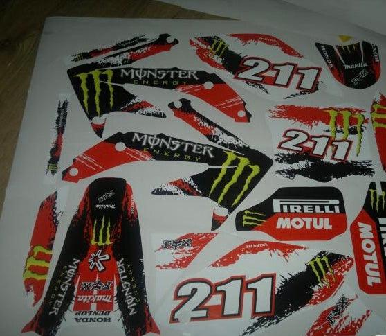 Kit Déco HONDA CRF 450 2005-2008 MONSTER