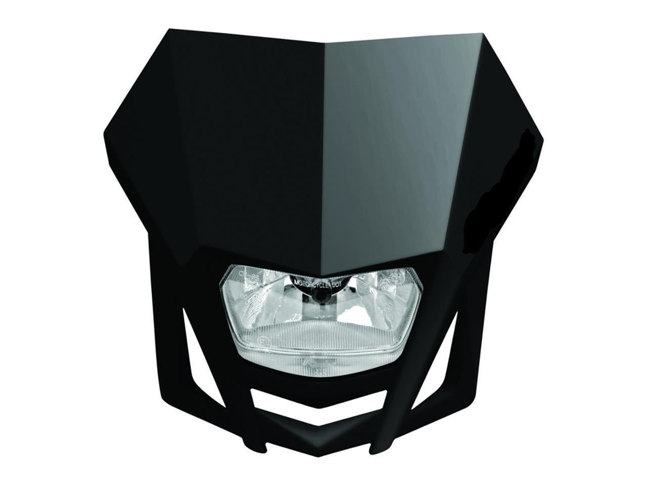 Plaque phare LED - Noir - ACERBIS MASK enduro universelle