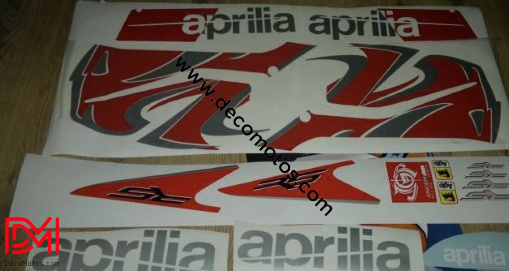 Kit Déco Aprilia Rs 50 Apres 2006 Blanc Rouge