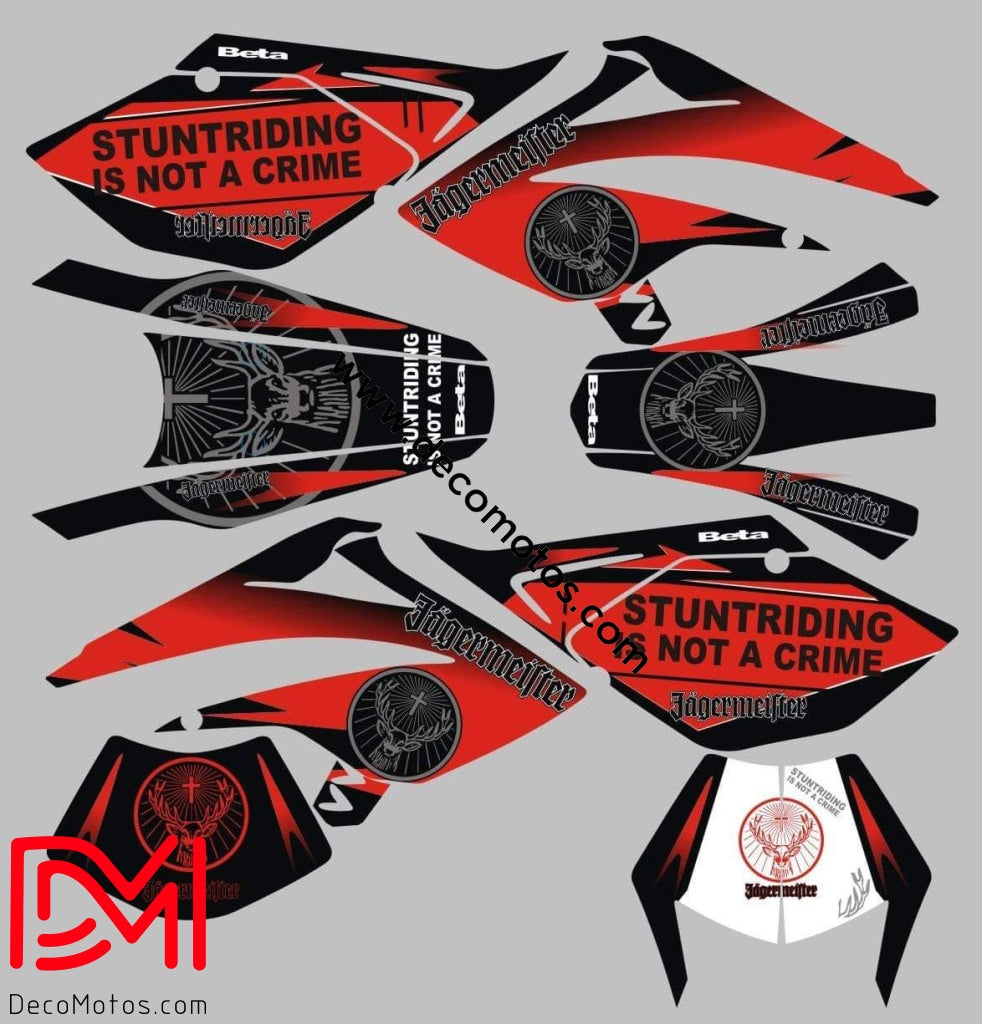 Kit Déco Beta 50 Rr 2006-2010 Jagermeister Red