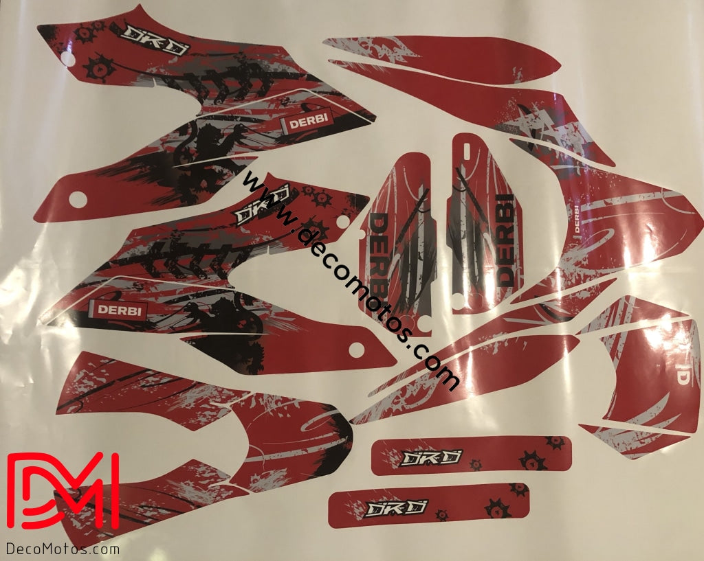 Kit Deco Derbi Senda Drd 125 Sm Red Origine