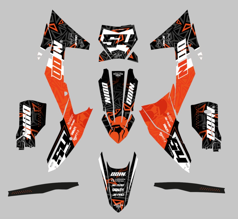 Kit déco "Factory: Odin" KTM EXC EXC-F  me