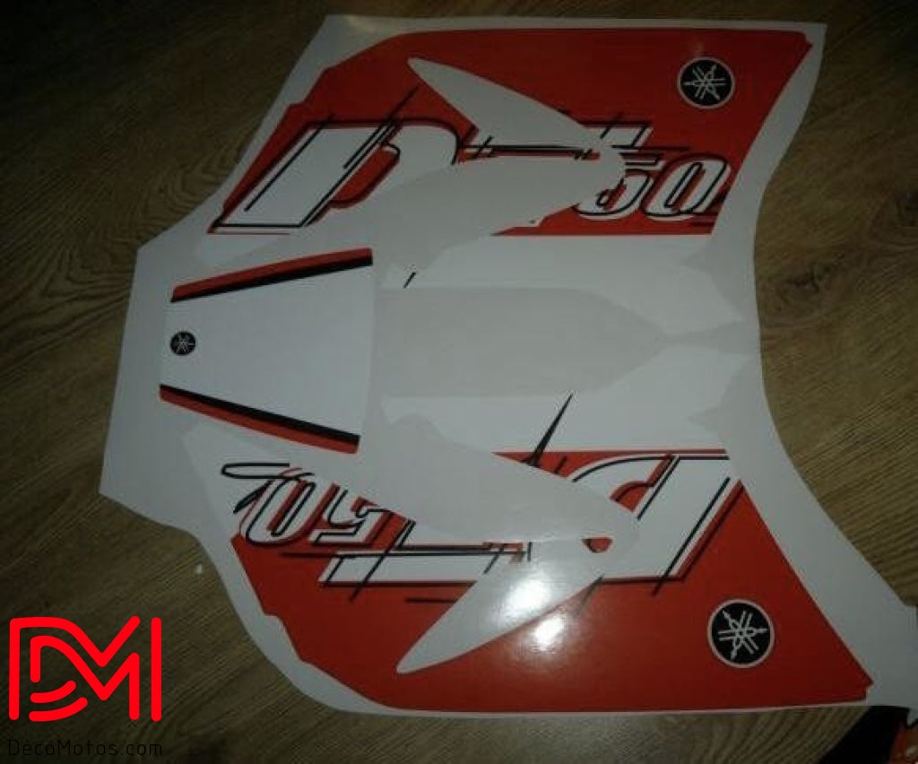 Kit Deco Yamaha Dt 50 Depuis 2003 Red White
