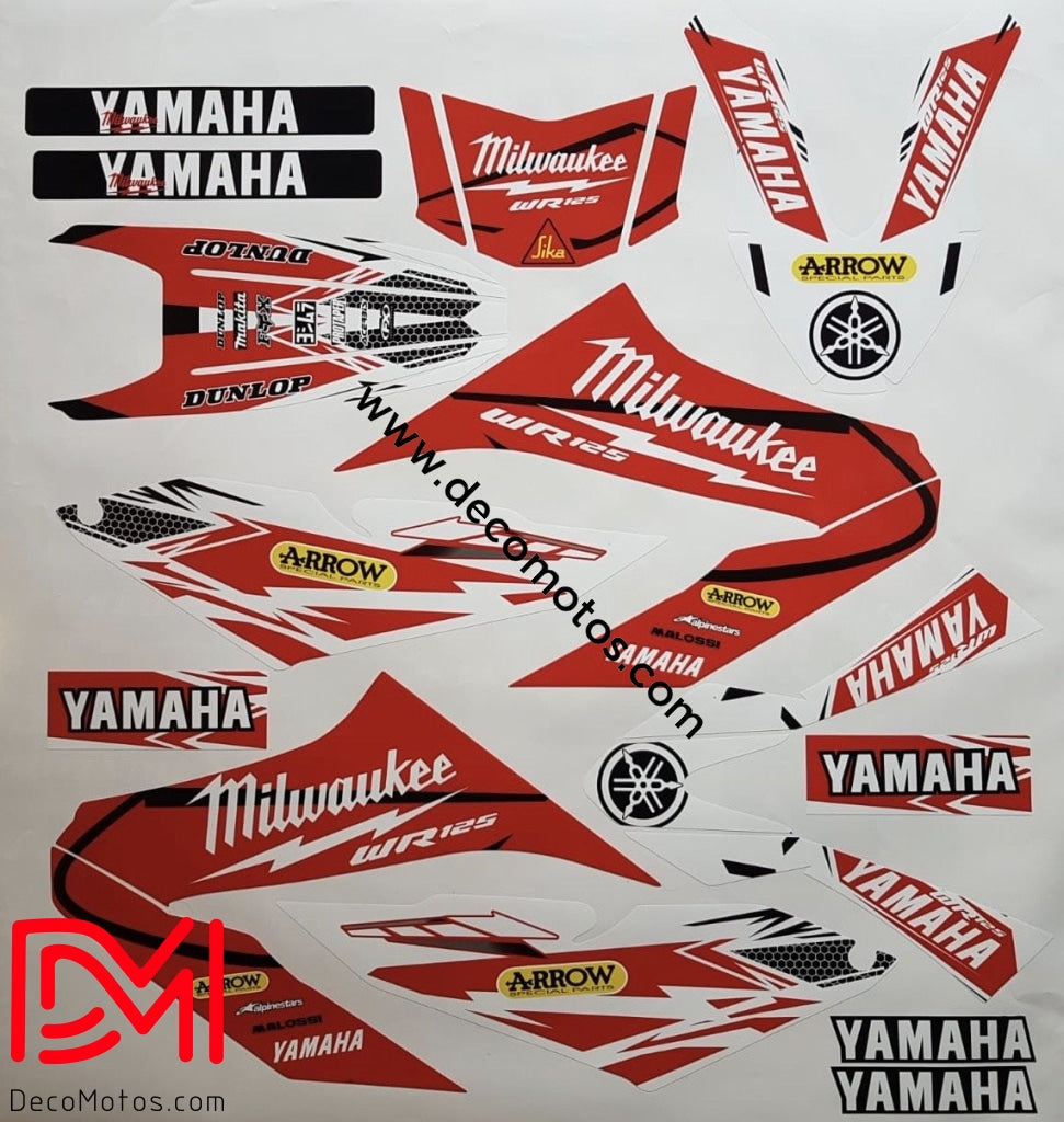 Kit Déco Yamaha Wrx 125 Milwaukee