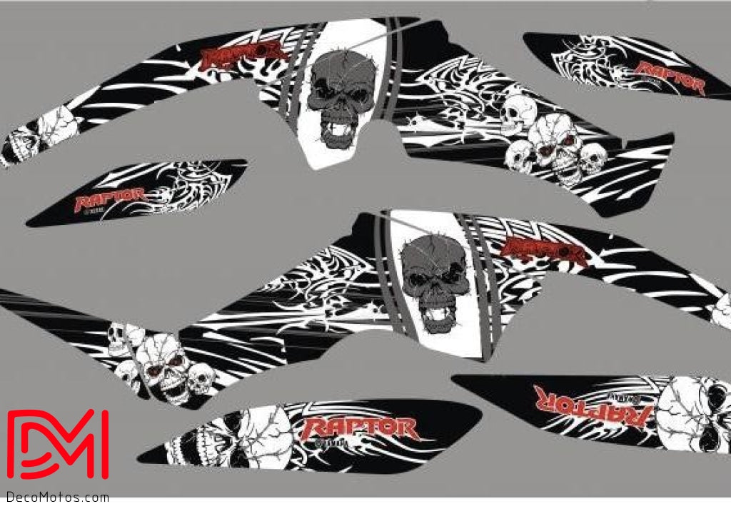 Kit Déco Yamaha Yfm 350 Raptor Skull