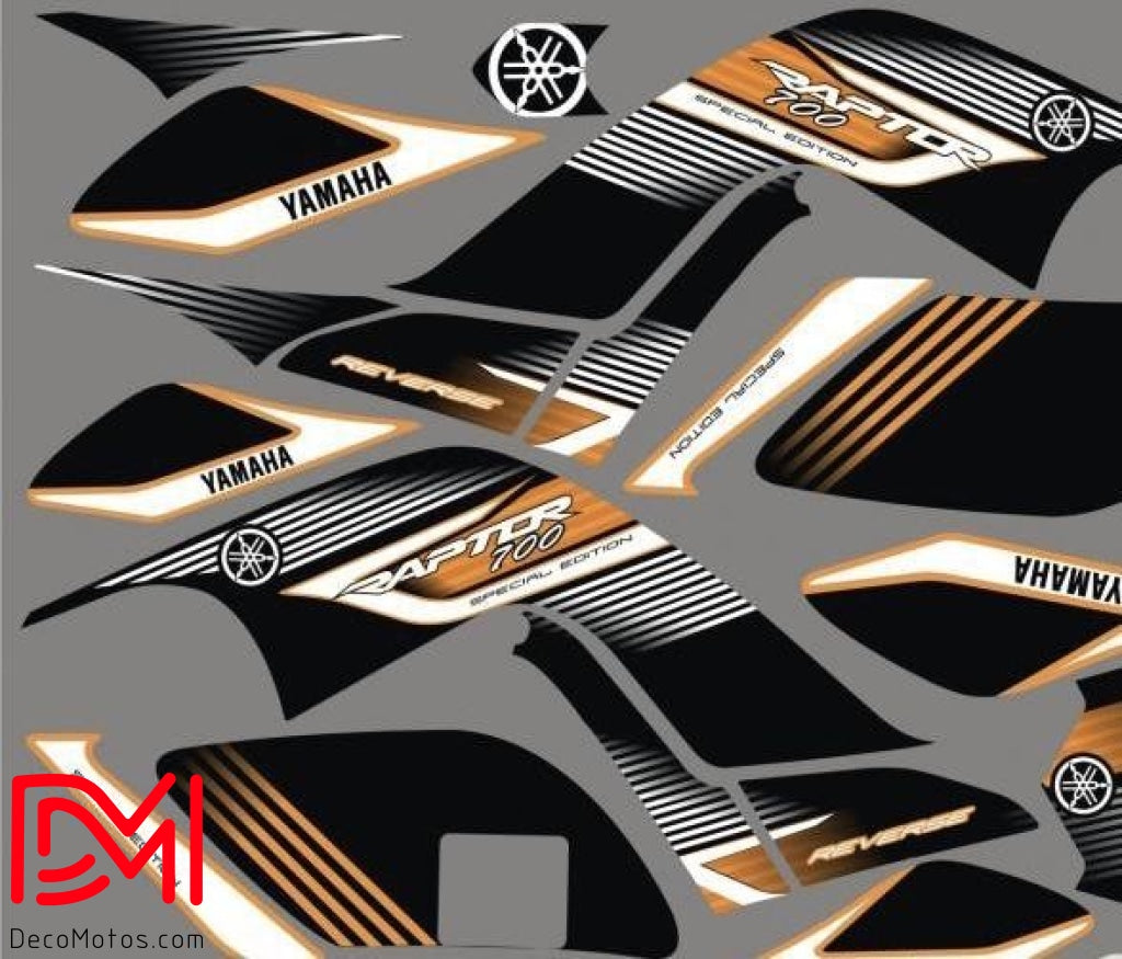 Kit Déco Yamaha Yfm 700 Raptor Orange