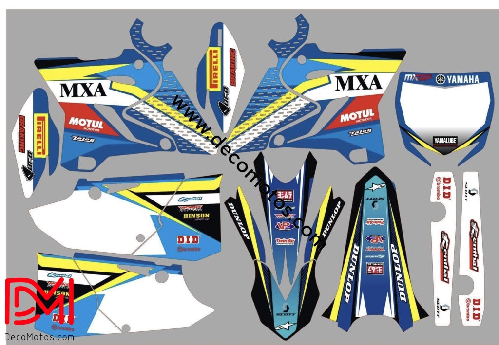 Kit Déco Yamaha Yz 125-250 2015-2016 Mxa