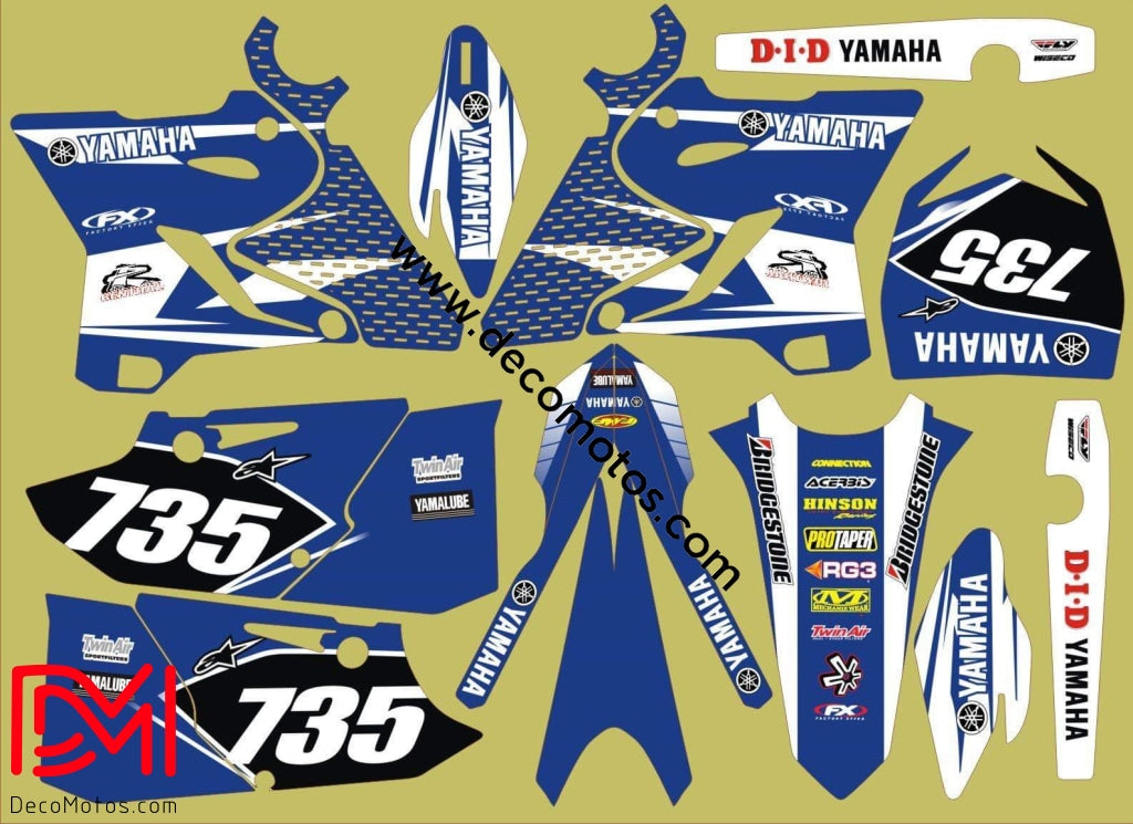 Kit Déco Yamaha Yz 125-250 2015-2016 Origine 3